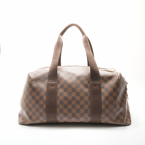 LOUIS VUITTON 2011 N41138 Damier Weekender MM Boston bag Brown WS23701