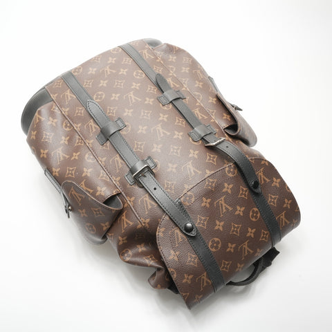 LOUIS VUITTON 2016 M43735 Monogram Christopher MM Backpack  Daypack Brown WS23702