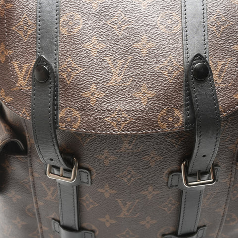 LOUIS VUITTON 2016 M43735 Monogram Christopher MM Backpack  Daypack Brown WS23702