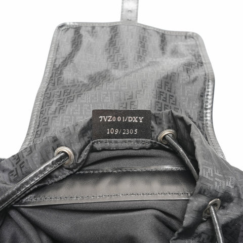FENDI Zucchino Nylon Backpack  Daypack black WS23703