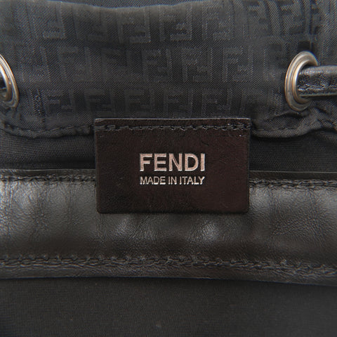 FENDI Zucchino Nylon Backpack  Daypack black WS23703