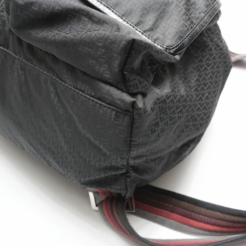 FENDI Zucchino Nylon Backpack  Daypack black WS23703