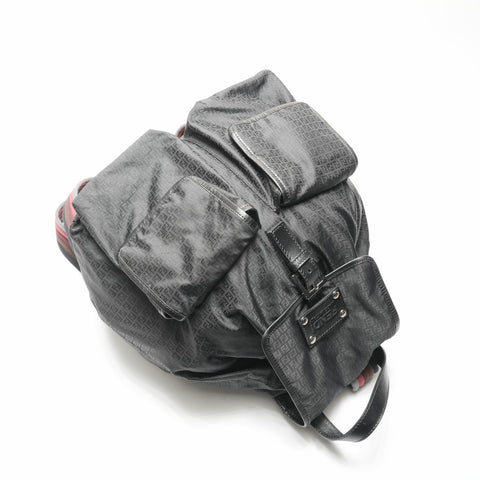 FENDI Zucchino Nylon Backpack  Daypack black WS23703