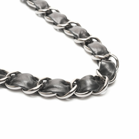 CHANEL 10th series Tweed COCO Mark Shoulder Bag gray WS23707