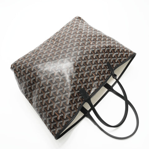 GOYARD Saint Louis PM Tote Bag in Brown Goyardine Canvas Tote Bag black WS23710