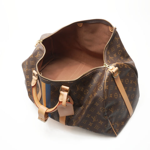 LOUIS VUITTON 2010 Monogram Keepall Bandouliere 50 Boston bag Brown WS23715