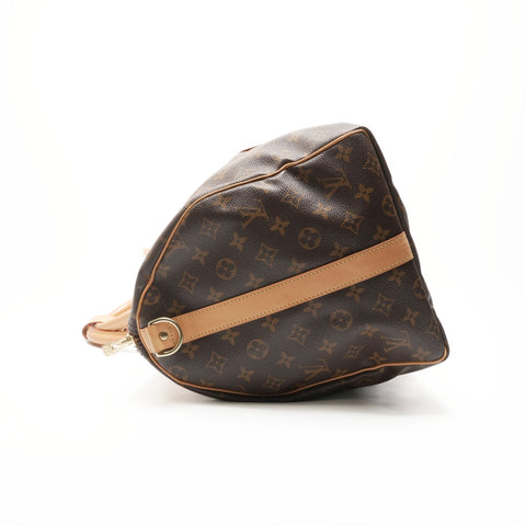 LOUIS VUITTON 2010 Monogram Keepall Bandouliere 50 Boston bag Brown WS23715