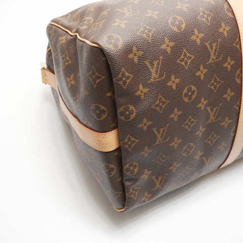LOUIS VUITTON 2010 Monogram Keepall Bandouliere 50 Boston bag Brown WS23715