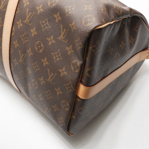 LOUIS VUITTON 2010 Monogram Keepall Bandouliere 50 Boston bag Brown WS23715