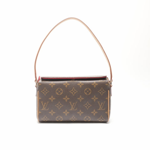 LOUIS VUITTON 2003 Monogram Recital Shoulder Bag Brown WS23716