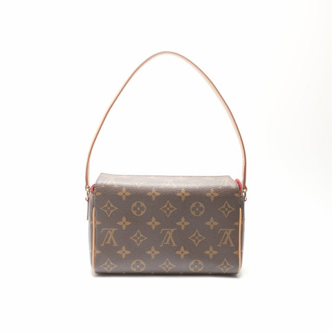 LOUIS VUITTON 2003 Monogram Recital Shoulder Bag Brown WS23716
