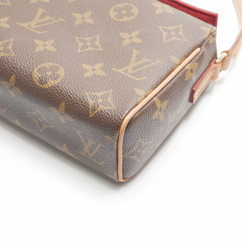 LOUIS VUITTON 2003 Monogram Recital Shoulder Bag Brown WS23716