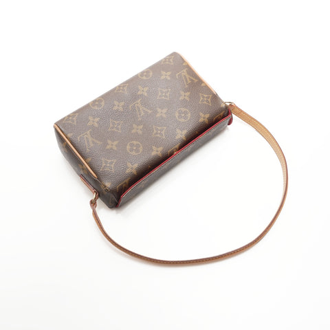 LOUIS VUITTON 2003 Monogram Recital Shoulder Bag Brown WS23716