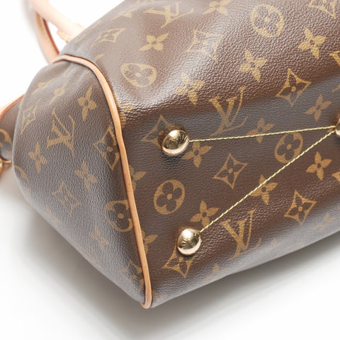 LOUIS VUITTON 2009 Monogram Tivoli PM Handbag Brown WS23720