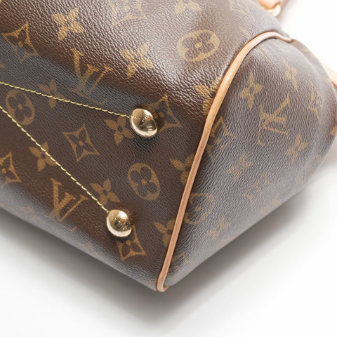 LOUIS VUITTON 2009 Monogram Tivoli PM Handbag Brown WS23720