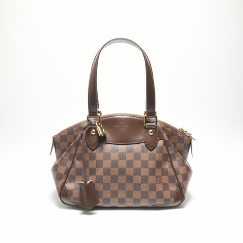 LOUIS VUITTON 2011 Damier Verona PM Handbag Brown WS23721