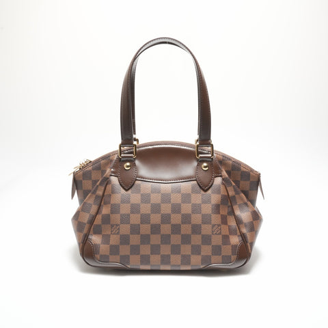 LOUIS VUITTON 2011 Damier Verona PM Handbag Brown WS23721