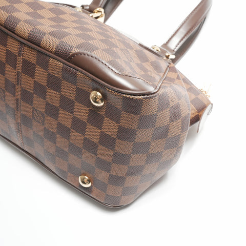 LOUIS VUITTON 2011 Damier Verona PM Handbag Brown WS23721
