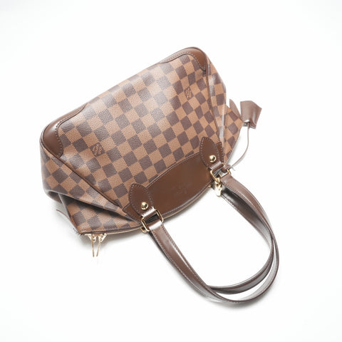 LOUIS VUITTON 2011 Damier Verona PM Handbag Brown WS23721