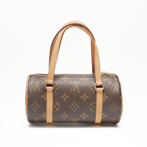 LOUIS VUITTON 2003 Monogram Papillon 19 Handbag Brown WS23725