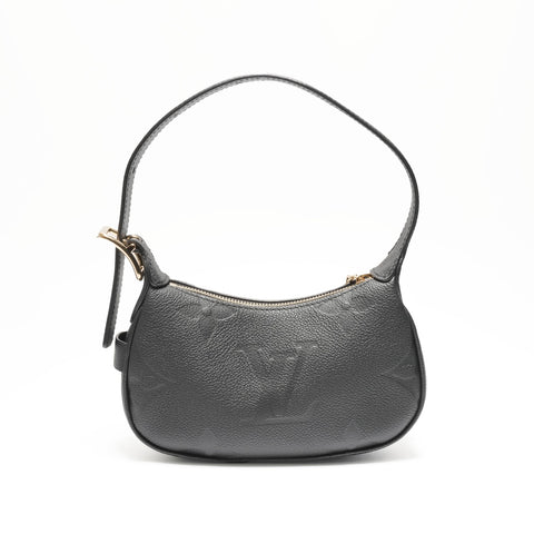 LOUIS VUITTON 2022-2025 Mini Moon Monogram Empreinte Handbag black WS23726