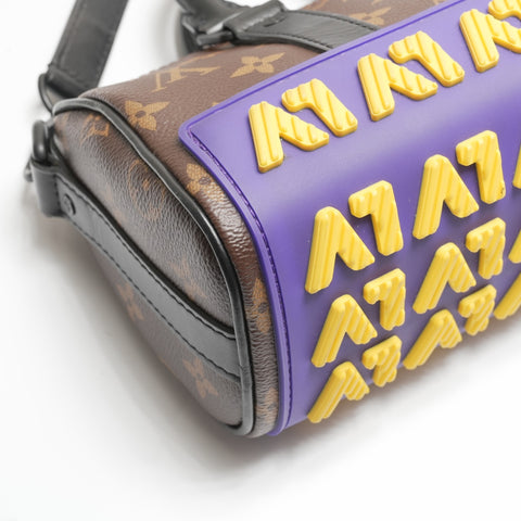 LOUIS VUITTON Monogram Keepall XS LV Rubber Shoulder Bag Brown WS23727