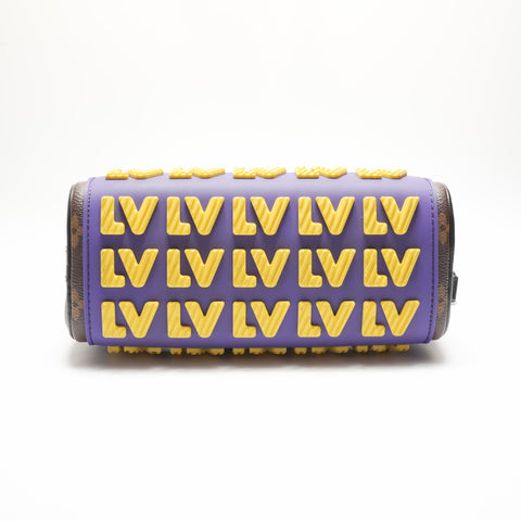 LOUIS VUITTON Monogram Keepall XS LV Rubber Shoulder Bag Brown WS23727