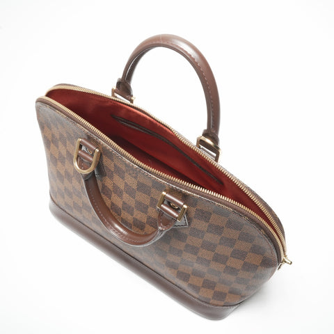 LOUIS VUITTON 2003 Damier Alma PM Handbag Brown WS23728