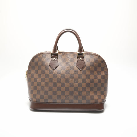 LOUIS VUITTON 2003 Damier Alma PM Handbag Brown WS23728