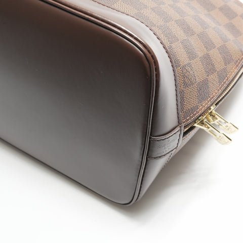 LOUIS VUITTON 2003 Damier Alma PM Handbag Brown WS23728