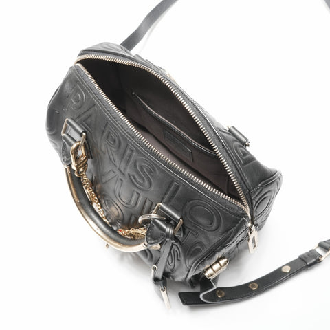 LOUIS VUITTON 2008 Paris Speedy Mini Paris Limited Edition Handbag black WS23730