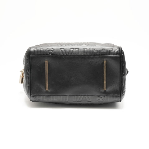 LOUIS VUITTON 2008 Paris Speedy Mini Paris Limited Edition Handbag black WS23730