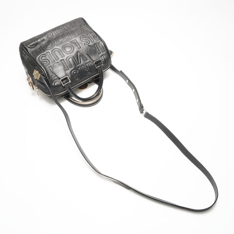 LOUIS VUITTON 2008 Paris Speedy Mini Paris Limited Edition Handbag black WS23730