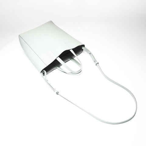 CELINE Hippopotamus Leather 2way Small Handbag gray WS23731