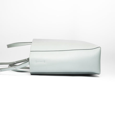 CELINE Hippopotamus Leather 2way Small Handbag gray WS23731