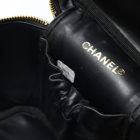 CHANEL No. 3 1994-1999 Vanity Bicolore Handbag black WS23732