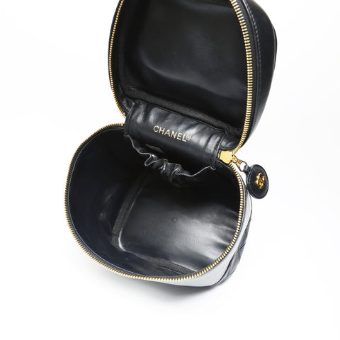 CHANEL No. 3 1994-1999 Vanity Bicolore Handbag black WS23732