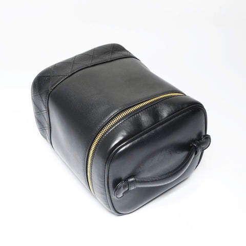 CHANEL No. 3 1994-1999 Vanity Bicolore Handbag black WS23732