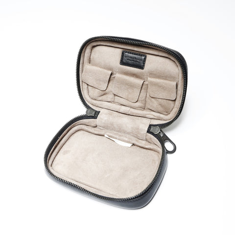 BOTTEGAVENETA INTRECCIATO Jewelry Case/Accessory Case Pouch leather black WS23733