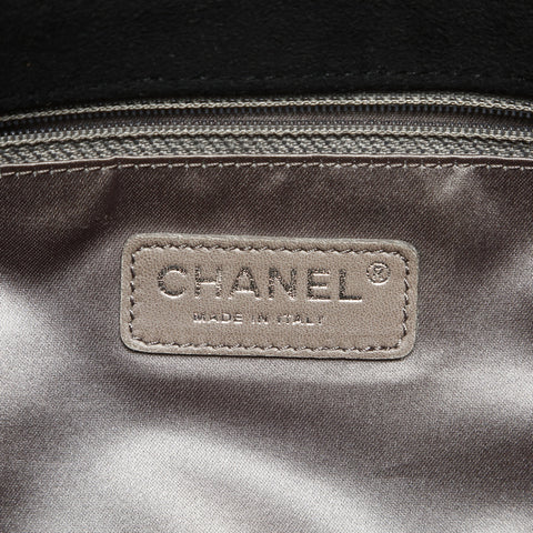 CHANEL No. 12 2008-2009 Suede COCO Mark Shoulder Bag black WS23735