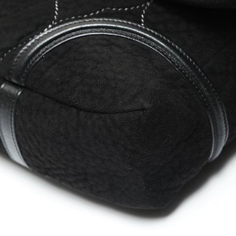 CHANEL No. 12 2008-2009 Suede COCO Mark Shoulder Bag black WS23735