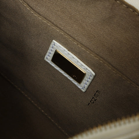 FENDI Mamma Bucket Leather Shoulder Bag white WS23736