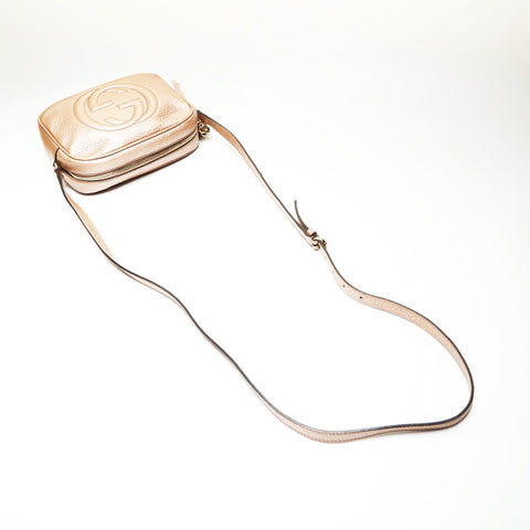 GUCCI Soho Disco Bag Camera Shoulder Bag pink WS23737