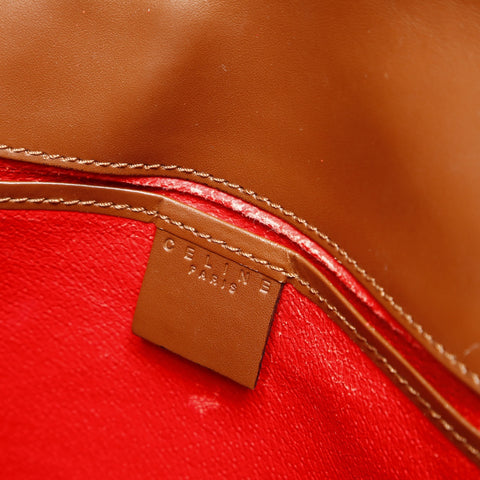 CELINE leather Shoulder Bag Brown WS23741