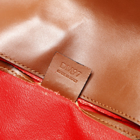 CELINE leather Shoulder Bag Brown WS23741