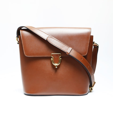 CELINE leather Shoulder Bag Brown WS23741