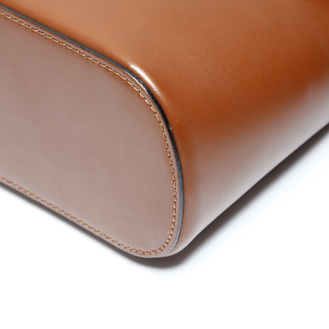 CELINE leather Shoulder Bag Brown WS23741