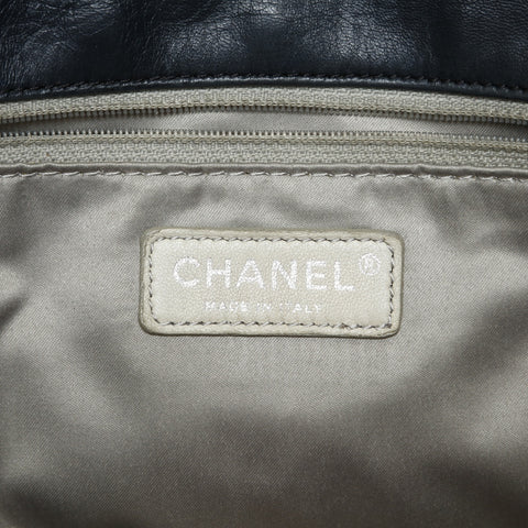 CHANEL 12th series 2008-2009 Bubble Quilt Pyramid Flap Shoulder Bag black WS23744