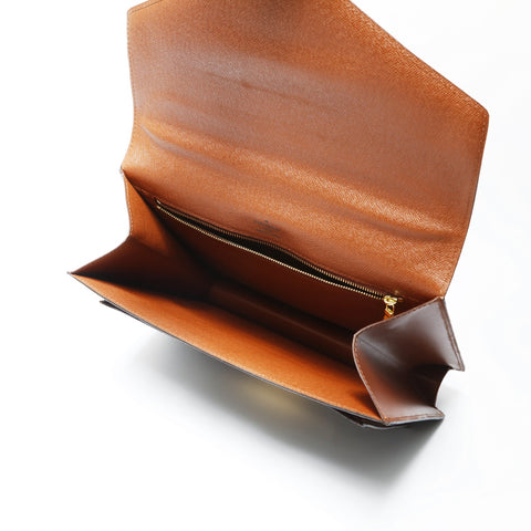 LOUIS VUITTON Monogram Monceau 28 Shoulder Bag Brown WS23746