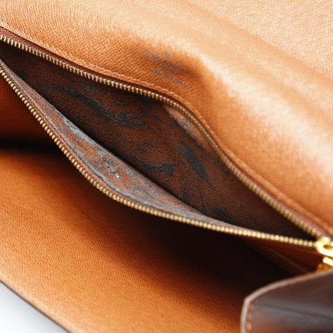 LOUIS VUITTON Monogram Monceau 28 Shoulder Bag Brown WS23746